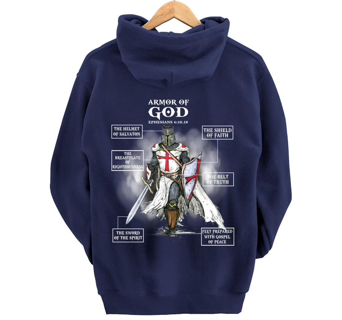 Armor Of God Bible Verse Great Gift For Religious Christian Pullover Hoodie