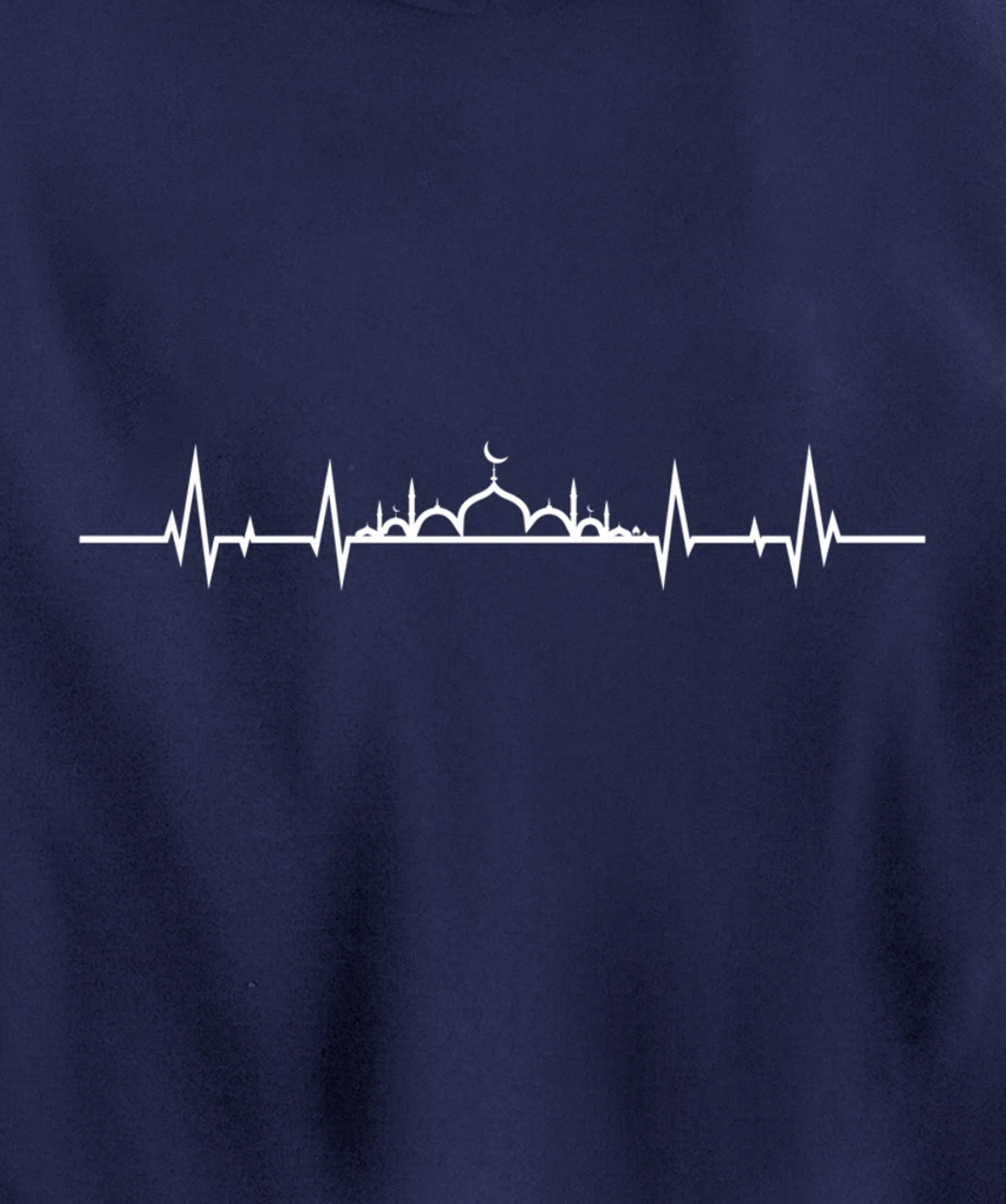 Allah God Heartbeat Pulse Islam Mosque Muslim Akbar Gift Pullover Hoodie