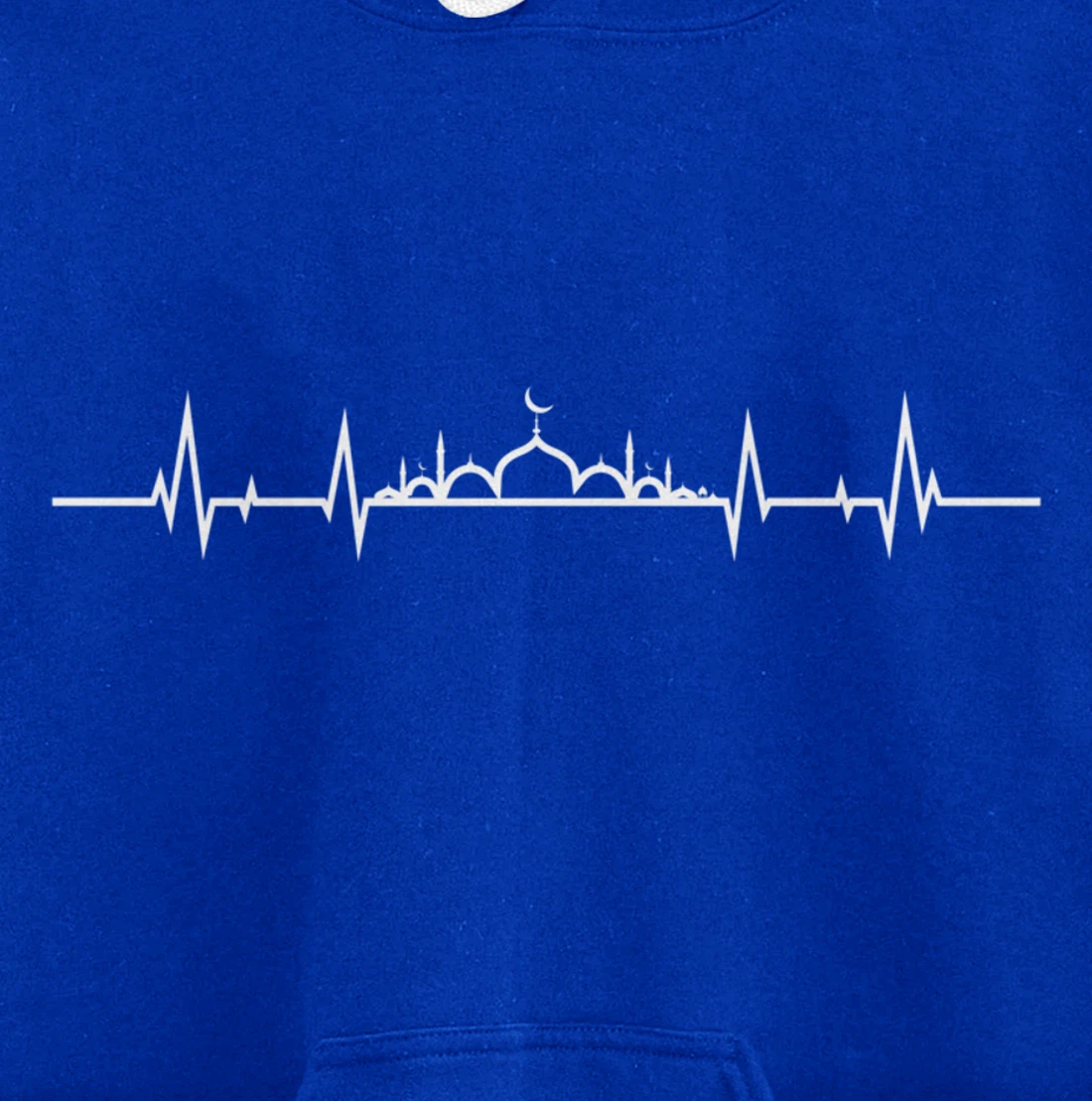 Allah God Heartbeat Pulse Islam Mosque Muslim Akbar Gift Pullover Hoodie