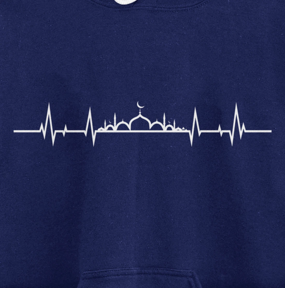 Allah God Heartbeat Pulse Islam Mosque Muslim Akbar Gift Pullover Hoodie
