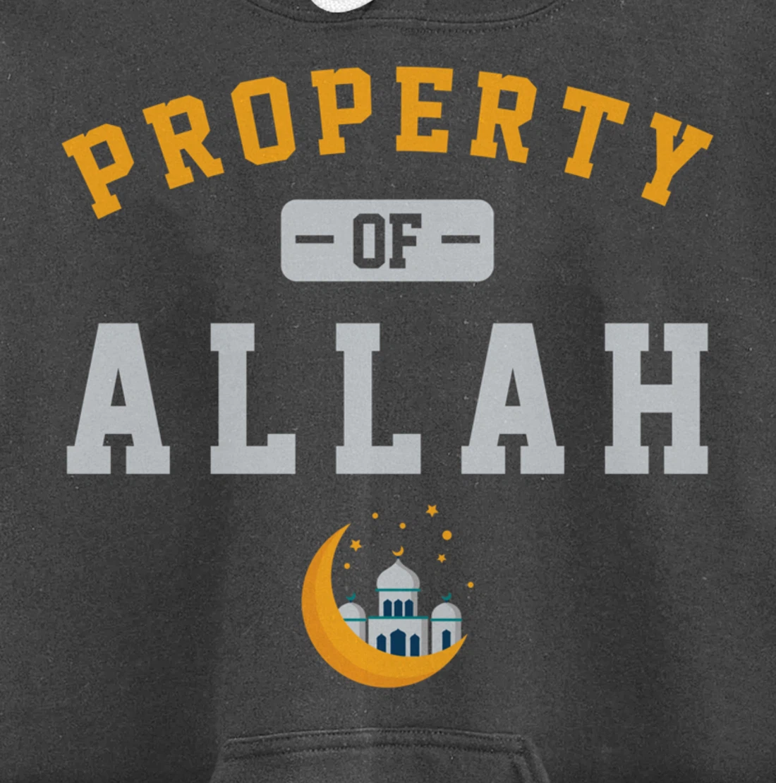Property Allah Mosque Believer Follower Religion God Gift Pullover Hoodie