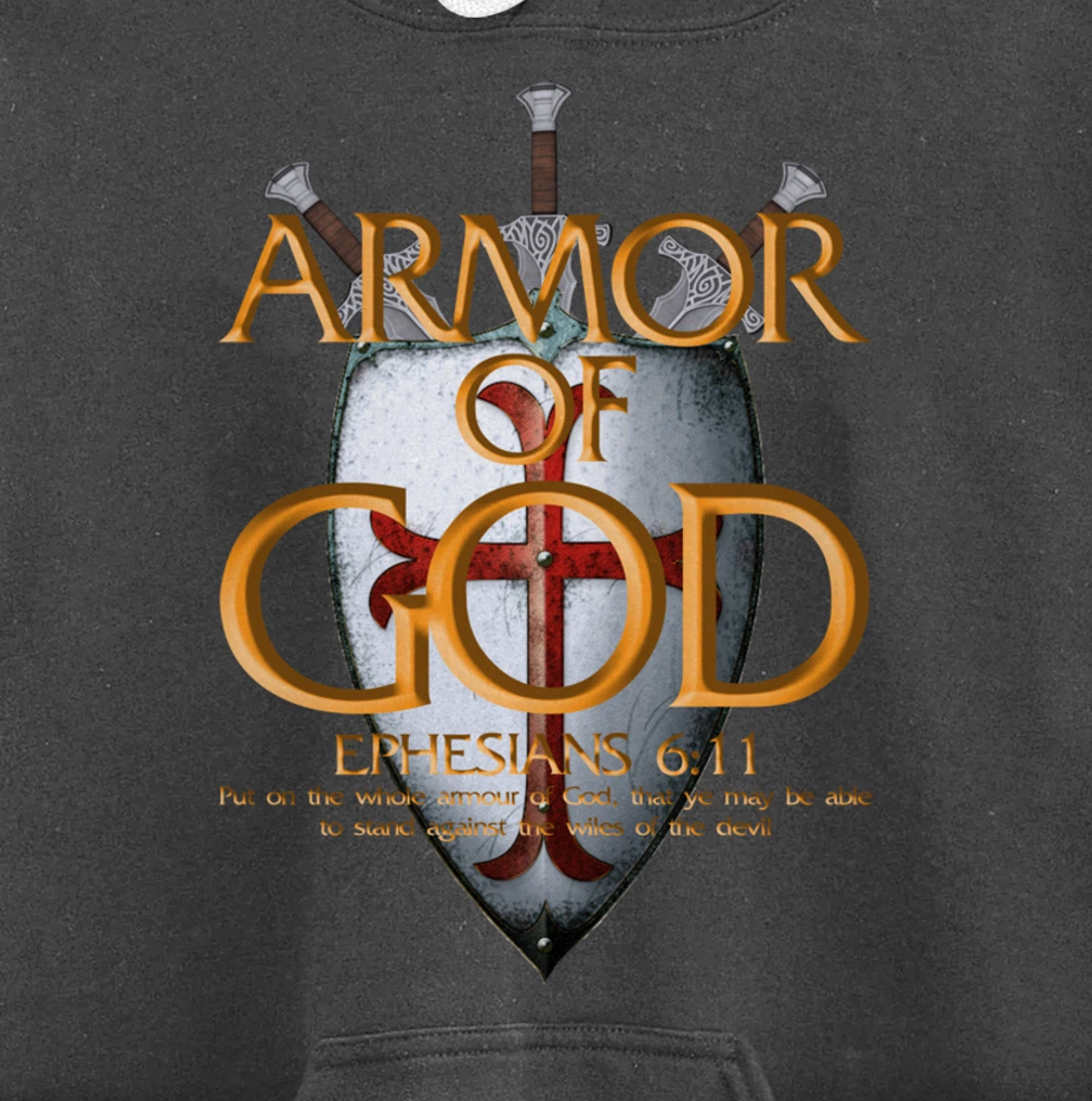Armor Of God Ephesians Bible Verse Religious Christian Gift Pullover Hoodie