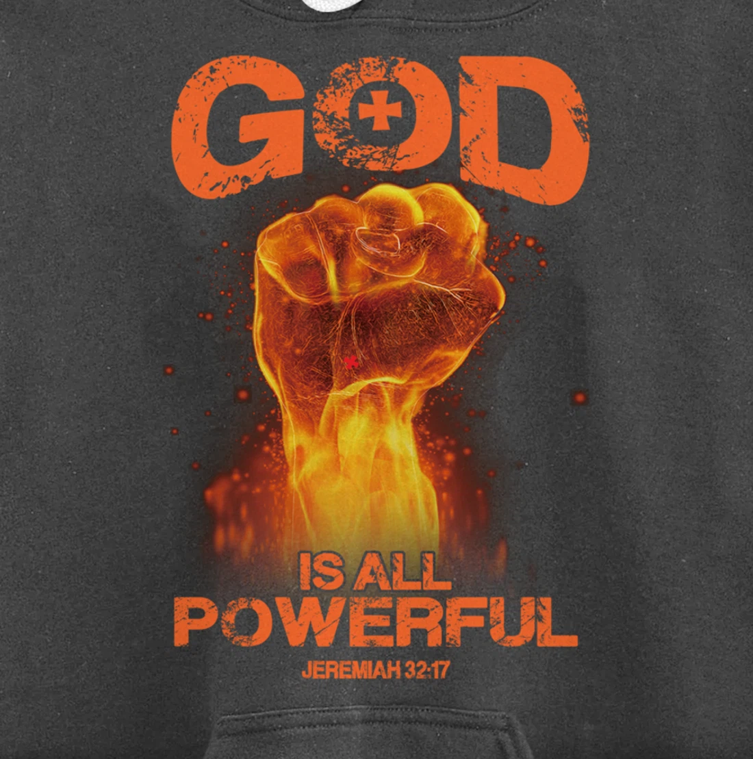 God Is All Powerful Bible Verse Love Jesus Christian Gift Pullover Hoodie