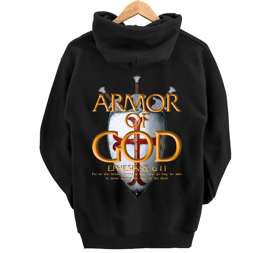 Armor Of God Ephesians Bible Verse Religious Christian Gift Pullover Hoodie