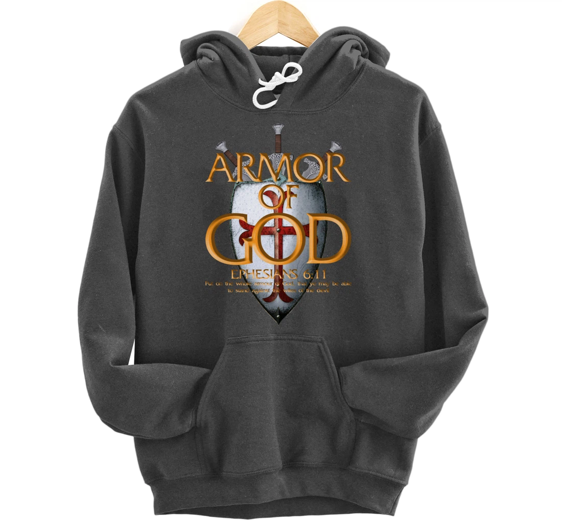 Armor Of God Ephesians Bible Verse Religious Christian Gift Pullover Hoodie