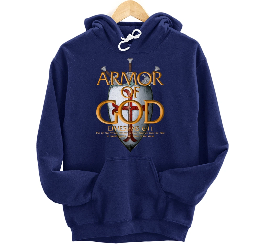 Armor Of God Ephesians Bible Verse Religious Christian Gift Pullover Hoodie