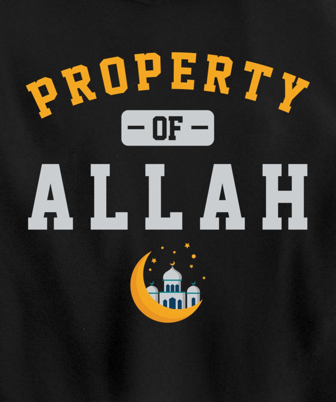 Property Allah Mosque Believer Follower Religion God Gift Pullover Hoodie