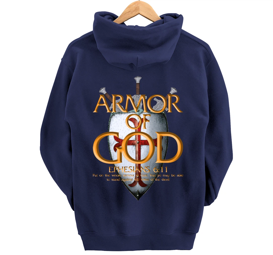 Armor Of God Ephesians Bible Verse Religious Christian Gift Pullover Hoodie