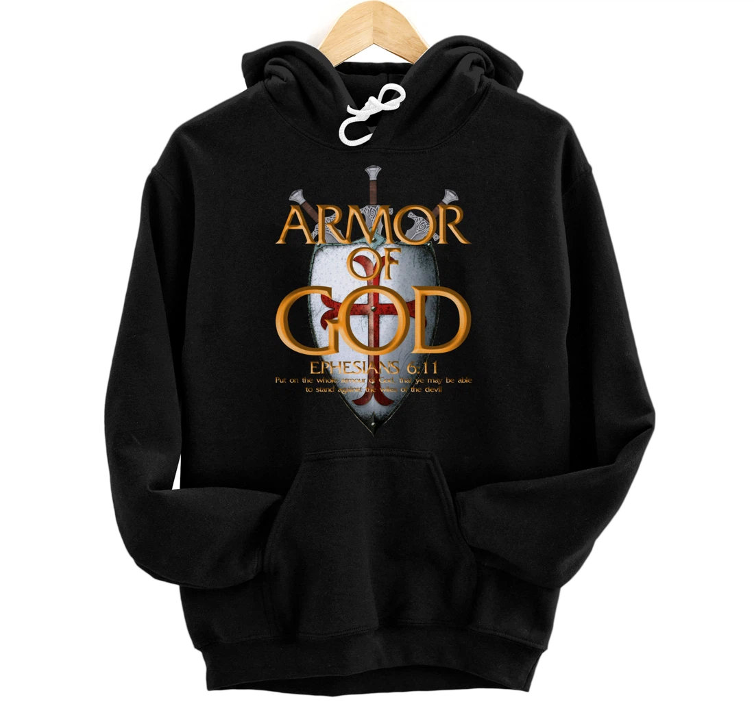 Armor Of God Ephesians Bible Verse Religious Christian Gift Pullover Hoodie