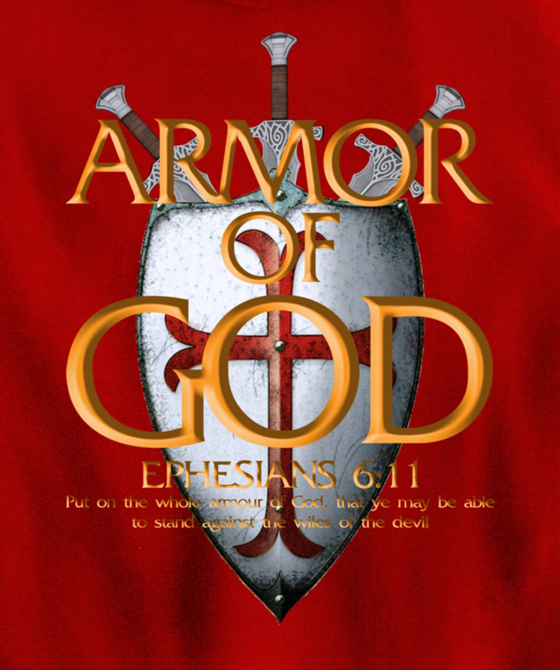 Armor Of God Ephesians Bible Verse Religious Christian Gift Pullover Hoodie