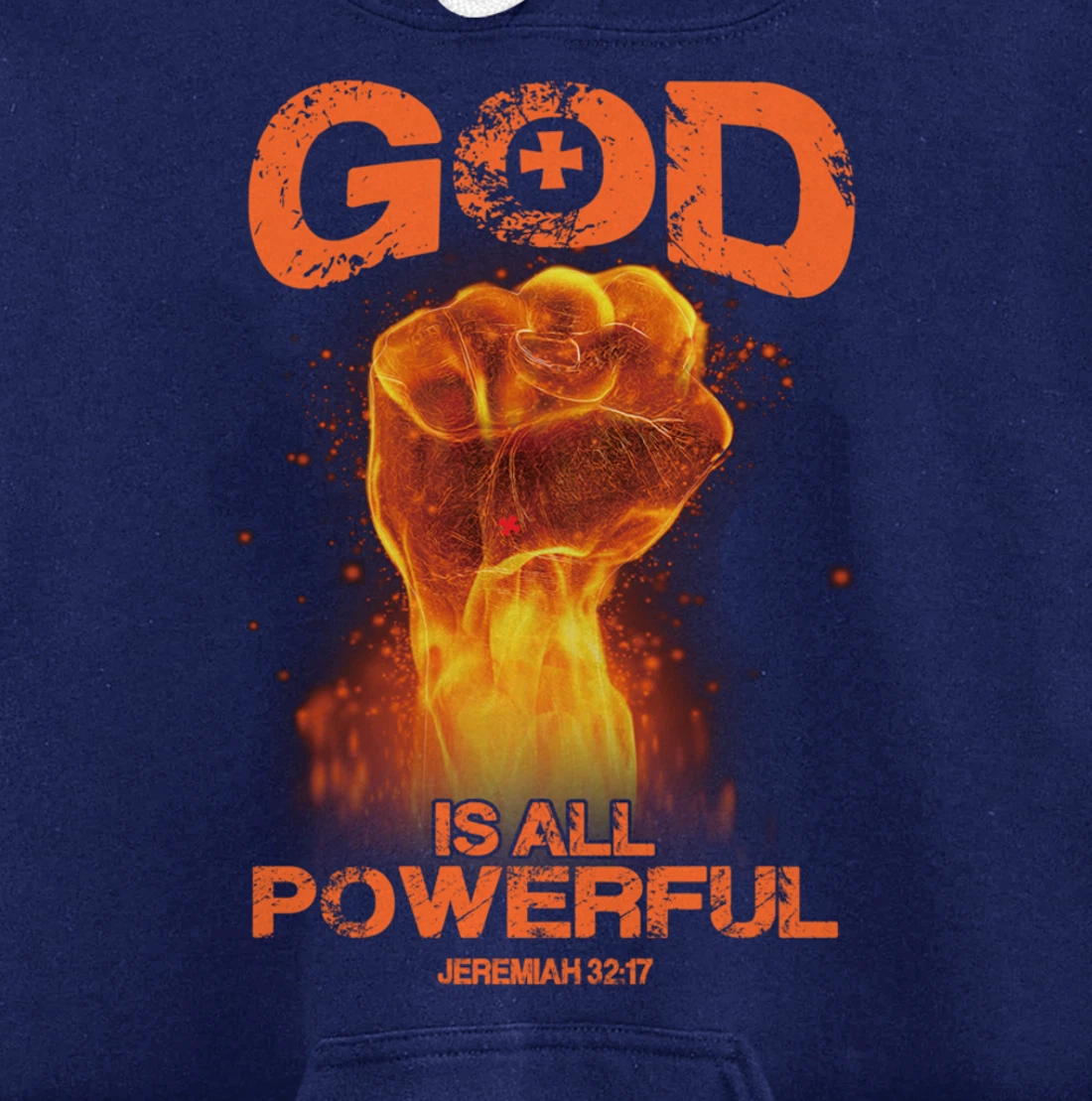 God Is All Powerful Bible Verse Love Jesus Christian Gift Pullover Hoodie