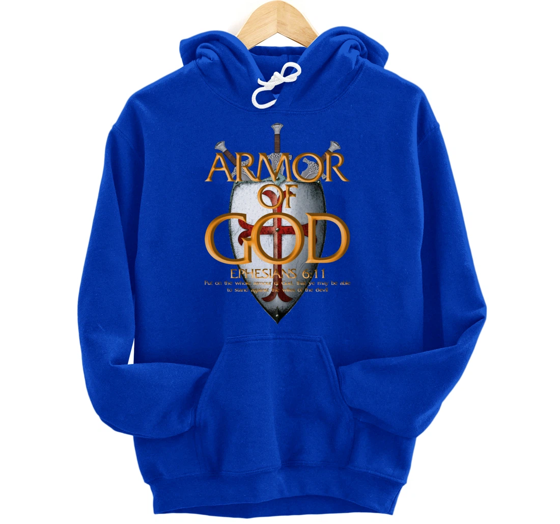 Armor Of God Ephesians Bible Verse Religious Christian Gift Pullover Hoodie