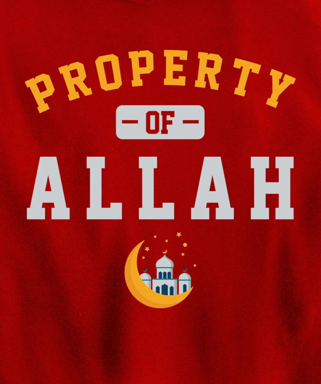 Property Allah Mosque Believer Follower Religion God Gift Pullover Hoodie