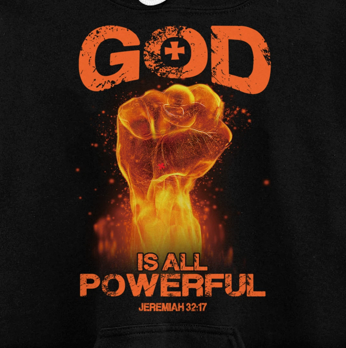 God Is All Powerful Bible Verse Love Jesus Christian Gift Pullover Hoodie