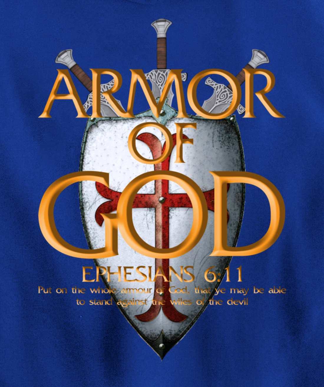 Armor Of God Ephesians Bible Verse Religious Christian Gift Pullover Hoodie