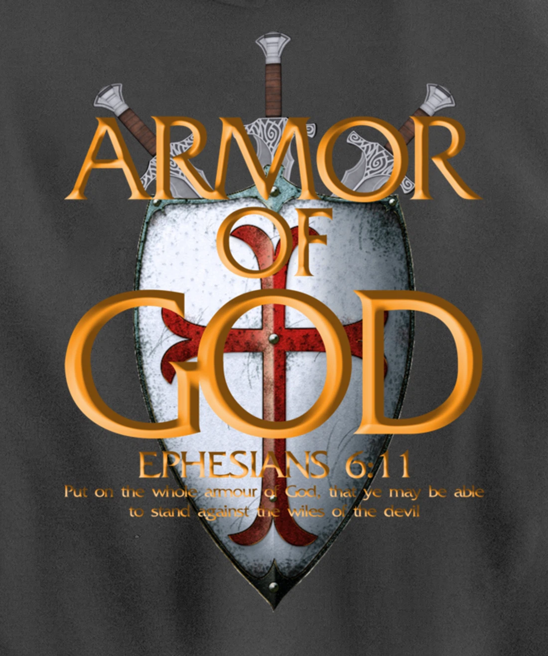 Armor Of God Ephesians Bible Verse Religious Christian Gift Pullover Hoodie
