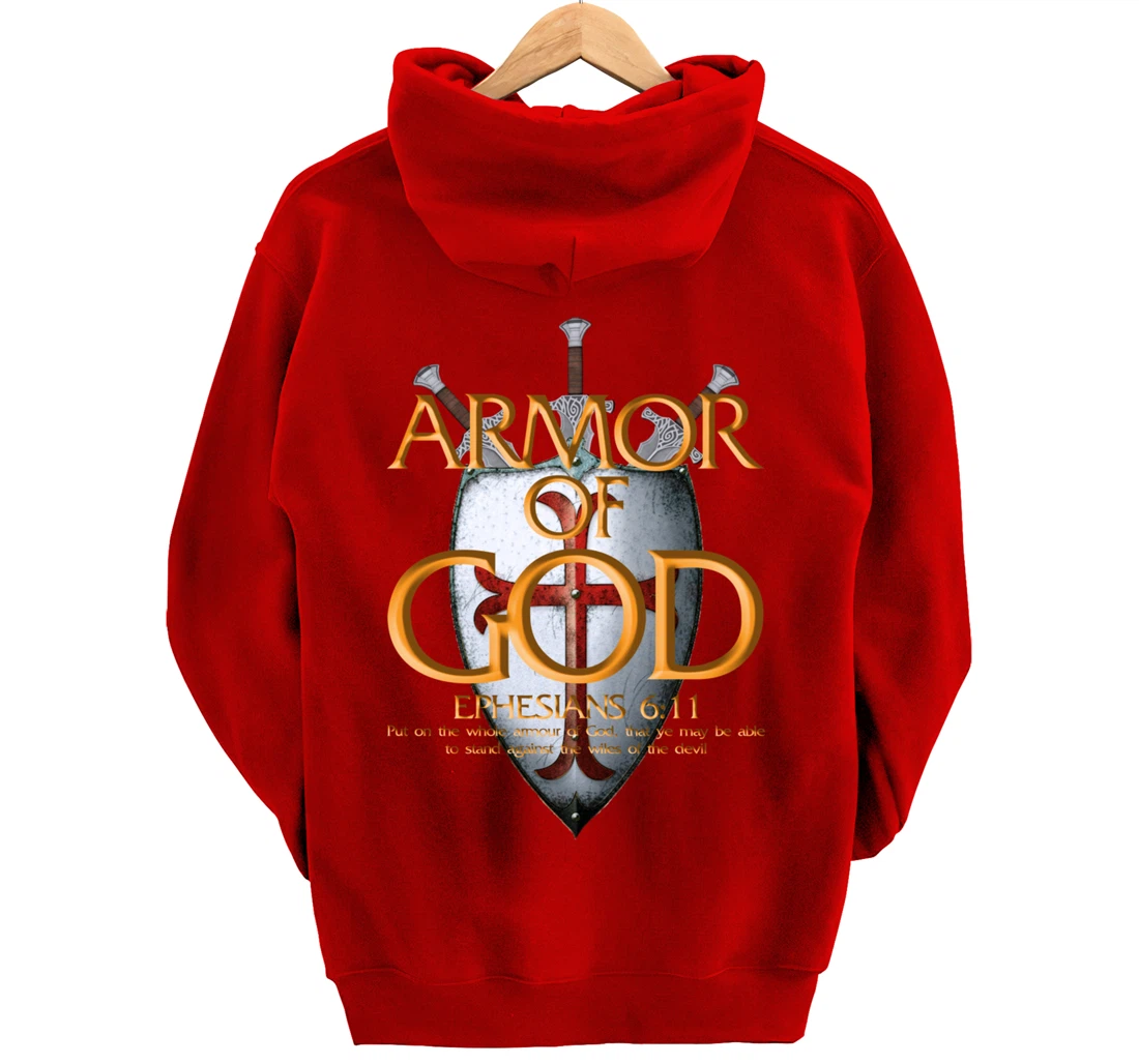 Armor Of God Ephesians Bible Verse Religious Christian Gift Pullover Hoodie