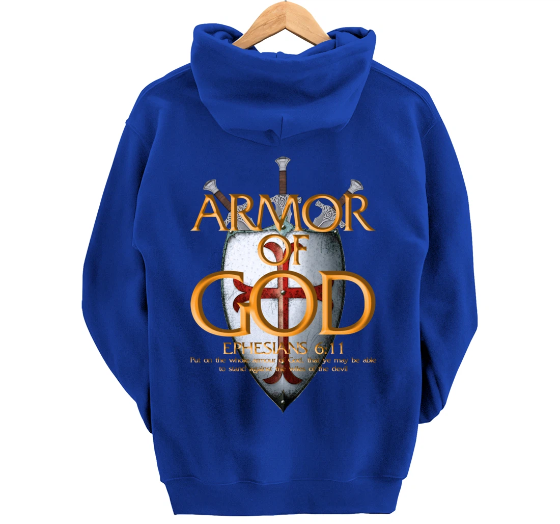 Armor Of God Ephesians Bible Verse Religious Christian Gift Pullover Hoodie
