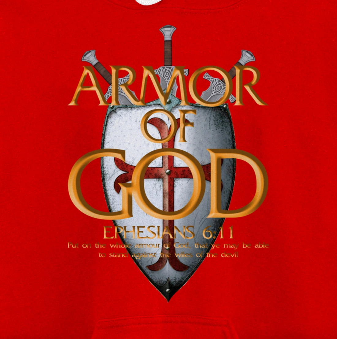 Armor Of God Ephesians Bible Verse Religious Christian Gift Pullover Hoodie