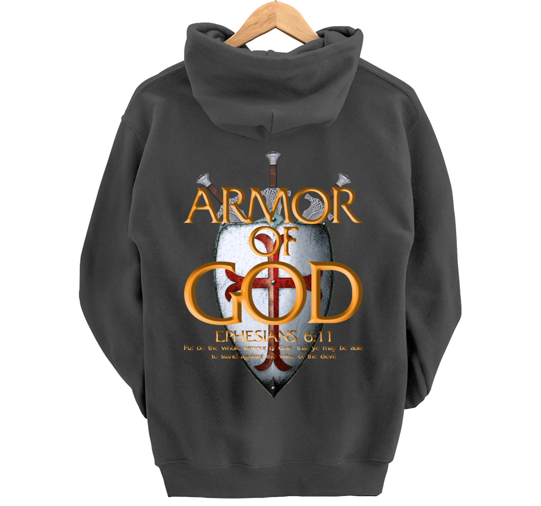 Armor Of God Ephesians Bible Verse Religious Christian Gift Pullover Hoodie