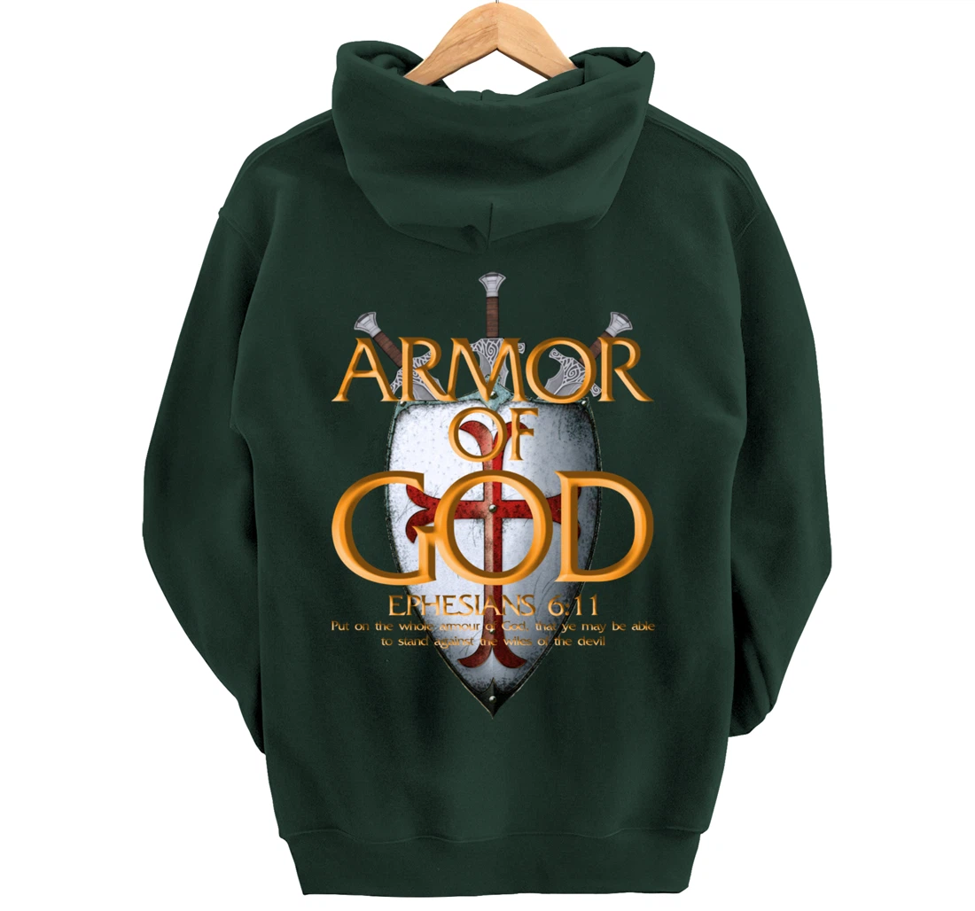 Armor Of God Ephesians Bible Verse Religious Christian Gift Pullover Hoodie
