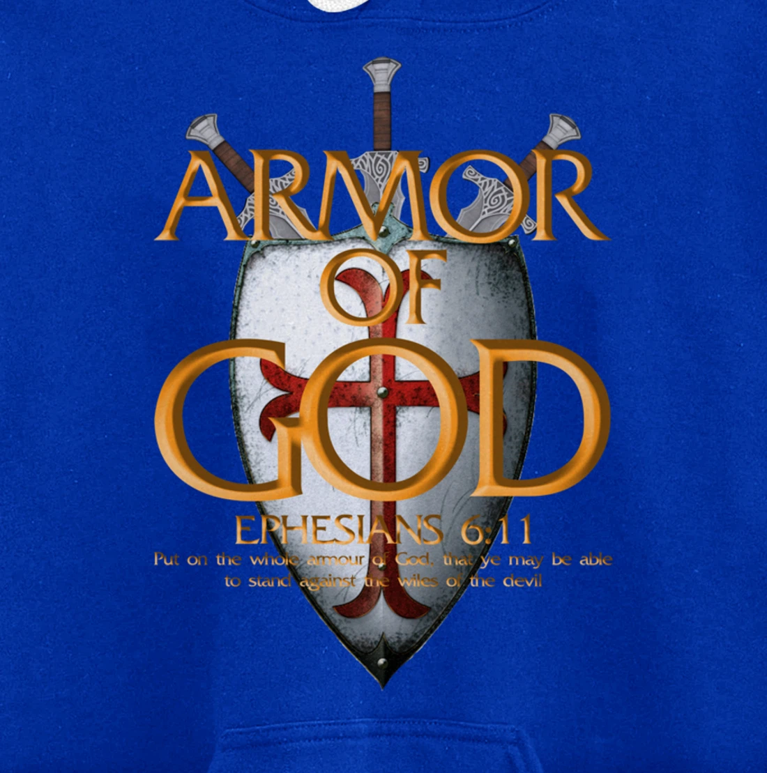 Armor Of God Ephesians Bible Verse Religious Christian Gift Pullover Hoodie