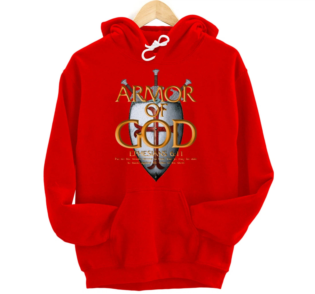 Armor Of God Ephesians Bible Verse Religious Christian Gift Pullover Hoodie