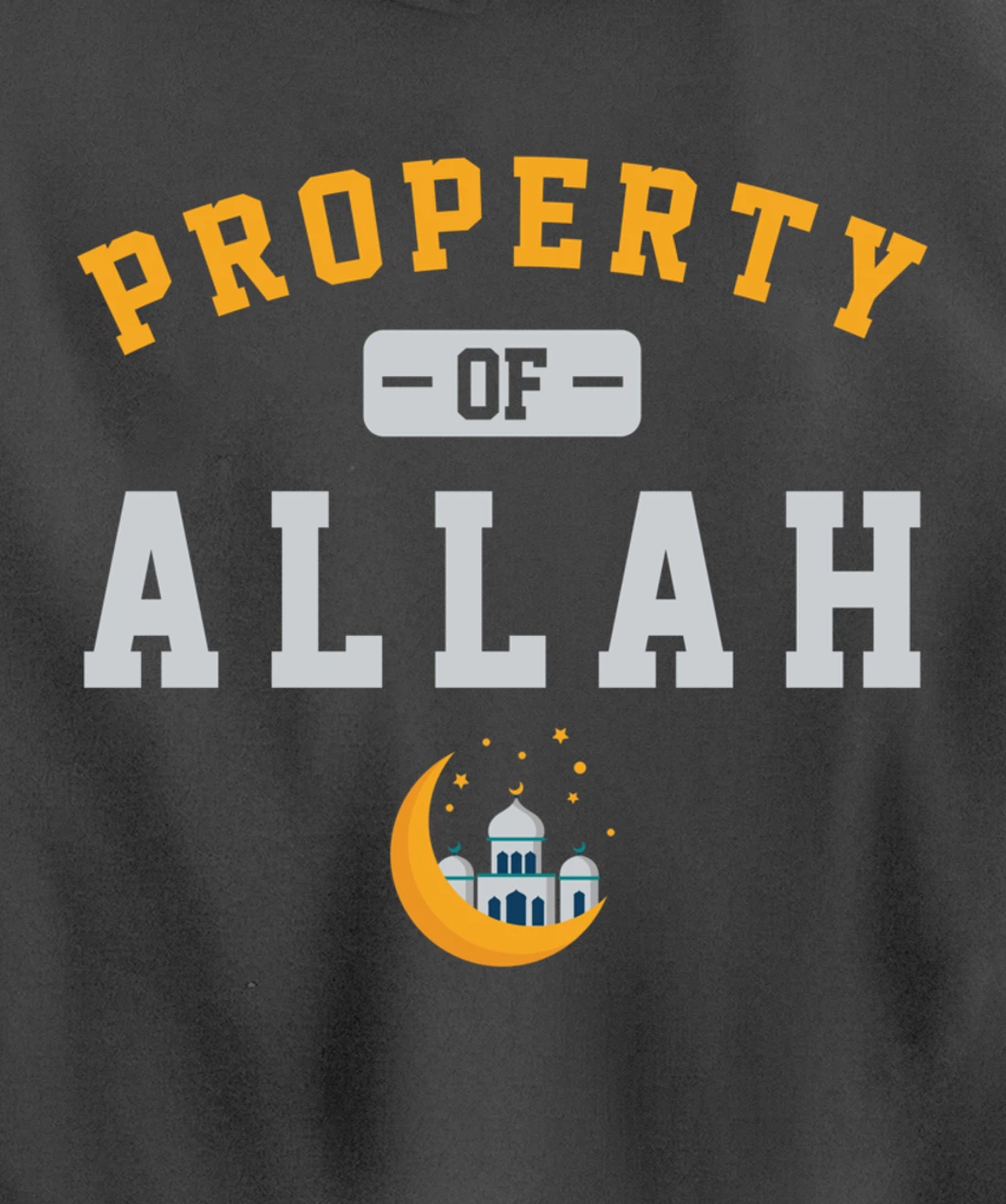 Property Allah Mosque Believer Follower Religion God Gift Pullover Hoodie