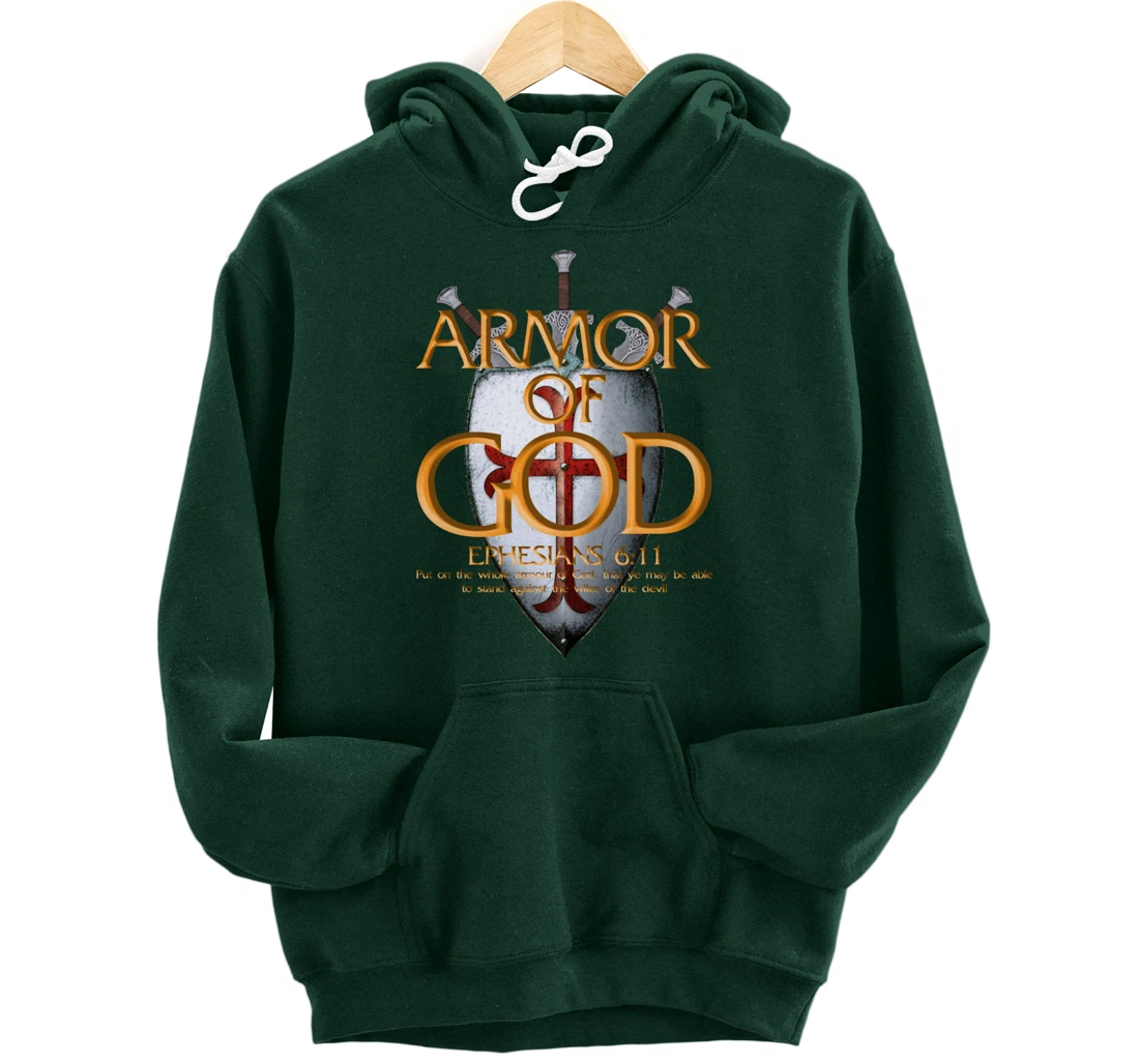 Armor Of God Ephesians Bible Verse Religious Christian Gift Pullover Hoodie