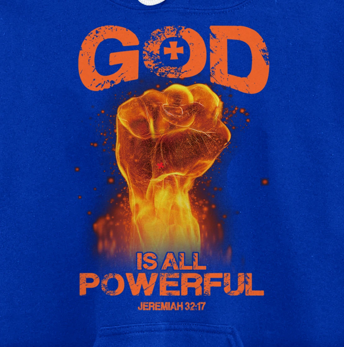 God Is All Powerful Bible Verse Love Jesus Christian Gift Pullover Hoodie