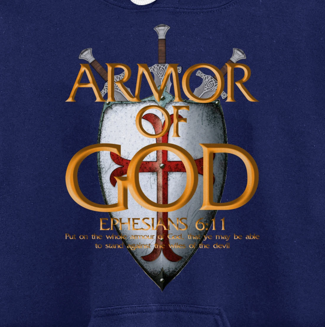 Armor Of God Ephesians Bible Verse Religious Christian Gift Pullover Hoodie