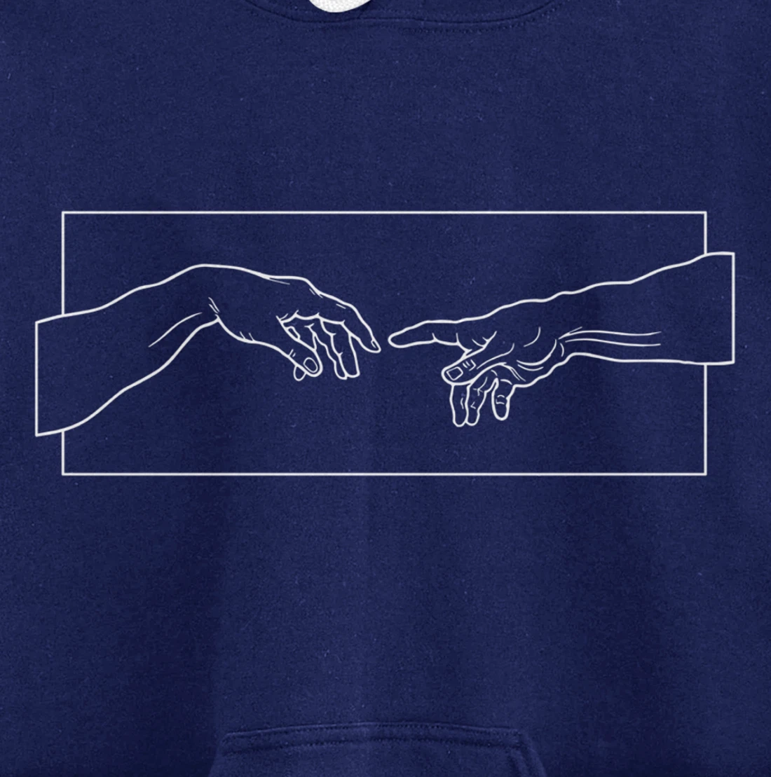 Creation of Adam Hands Aesthetic Michelangelo Touch Of God Pullover Hoodie