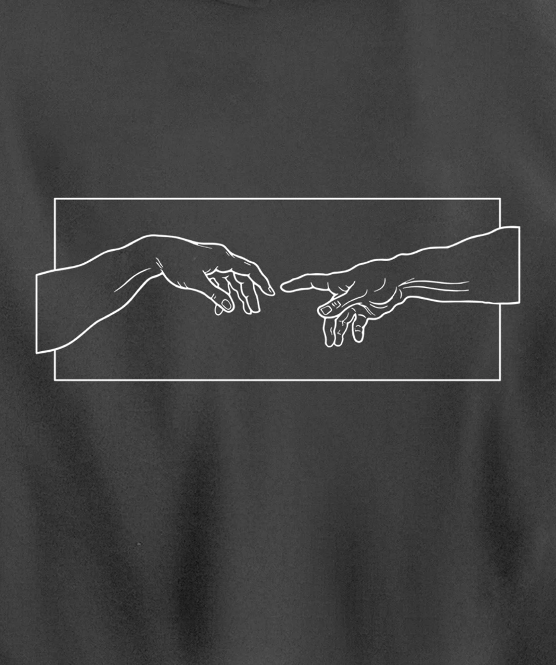 Creation of Adam Hands Aesthetic Michelangelo Touch Of God Pullover Hoodie