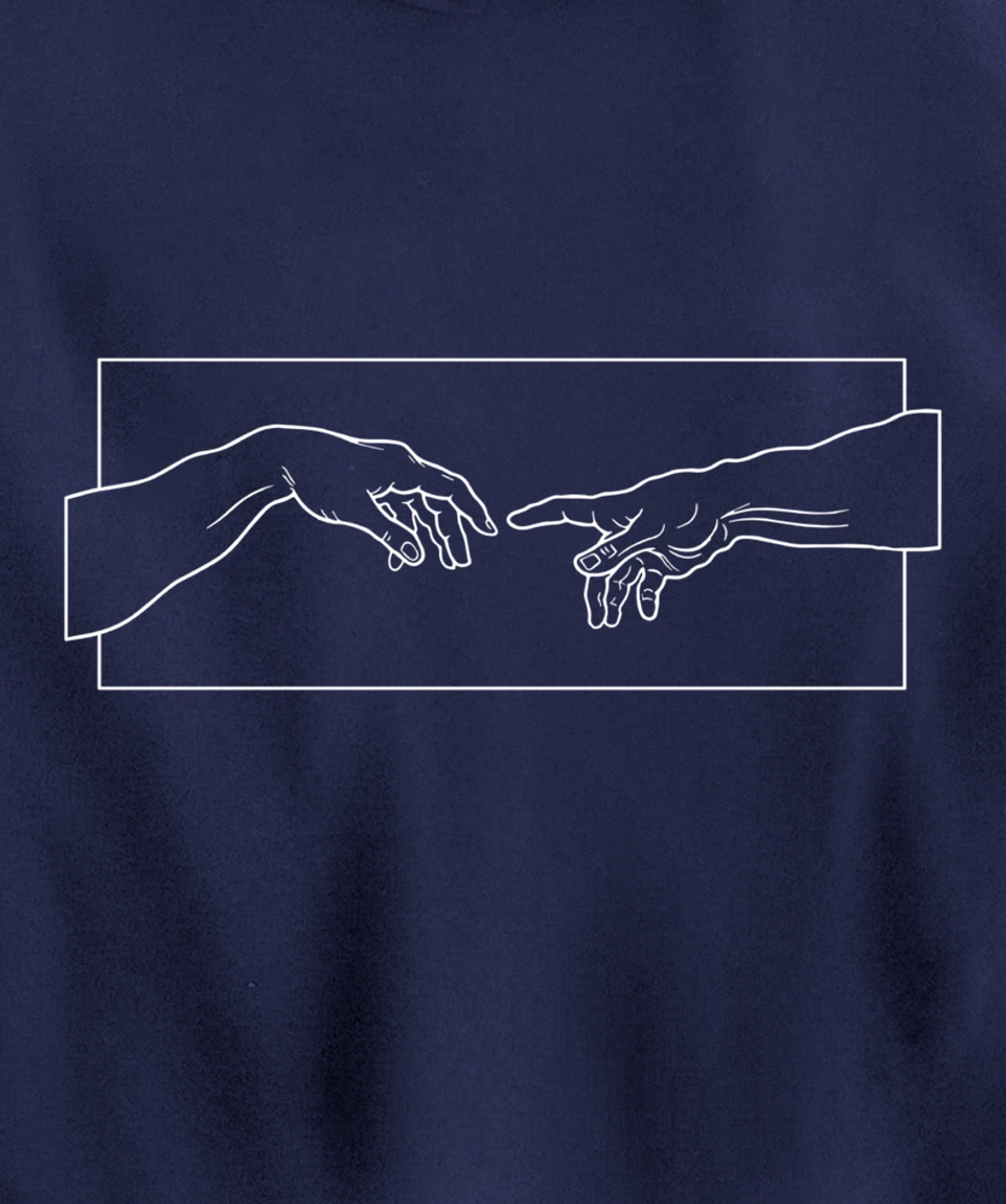 Creation of Adam Hands Aesthetic Michelangelo Touch Of God Pullover Hoodie
