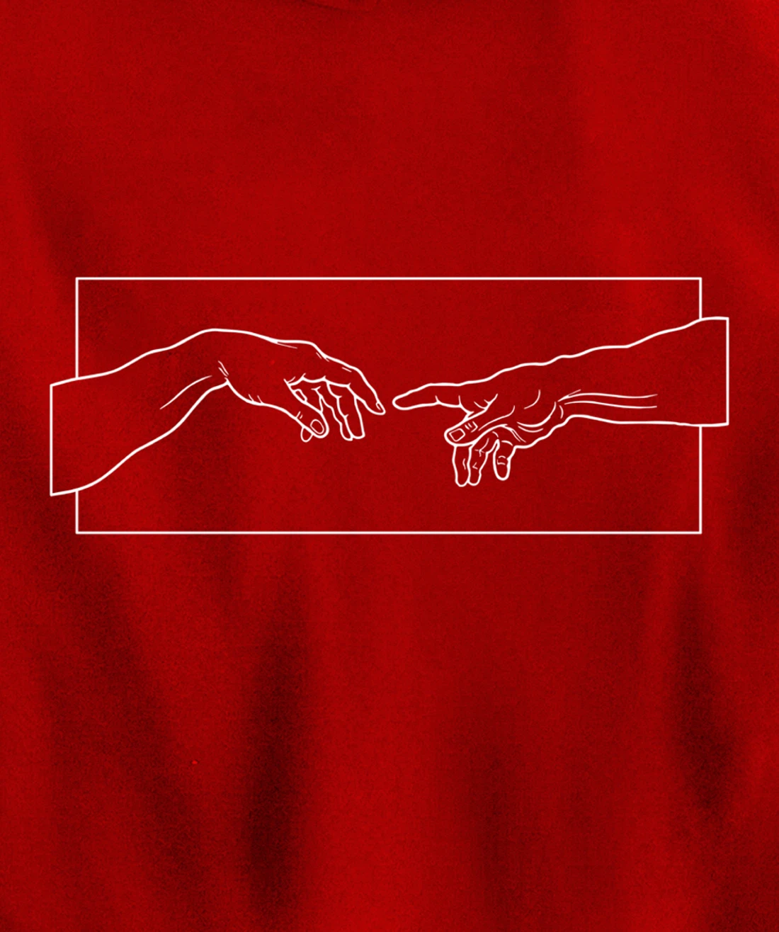 Creation of Adam Hands Aesthetic Michelangelo Touch Of God Pullover Hoodie