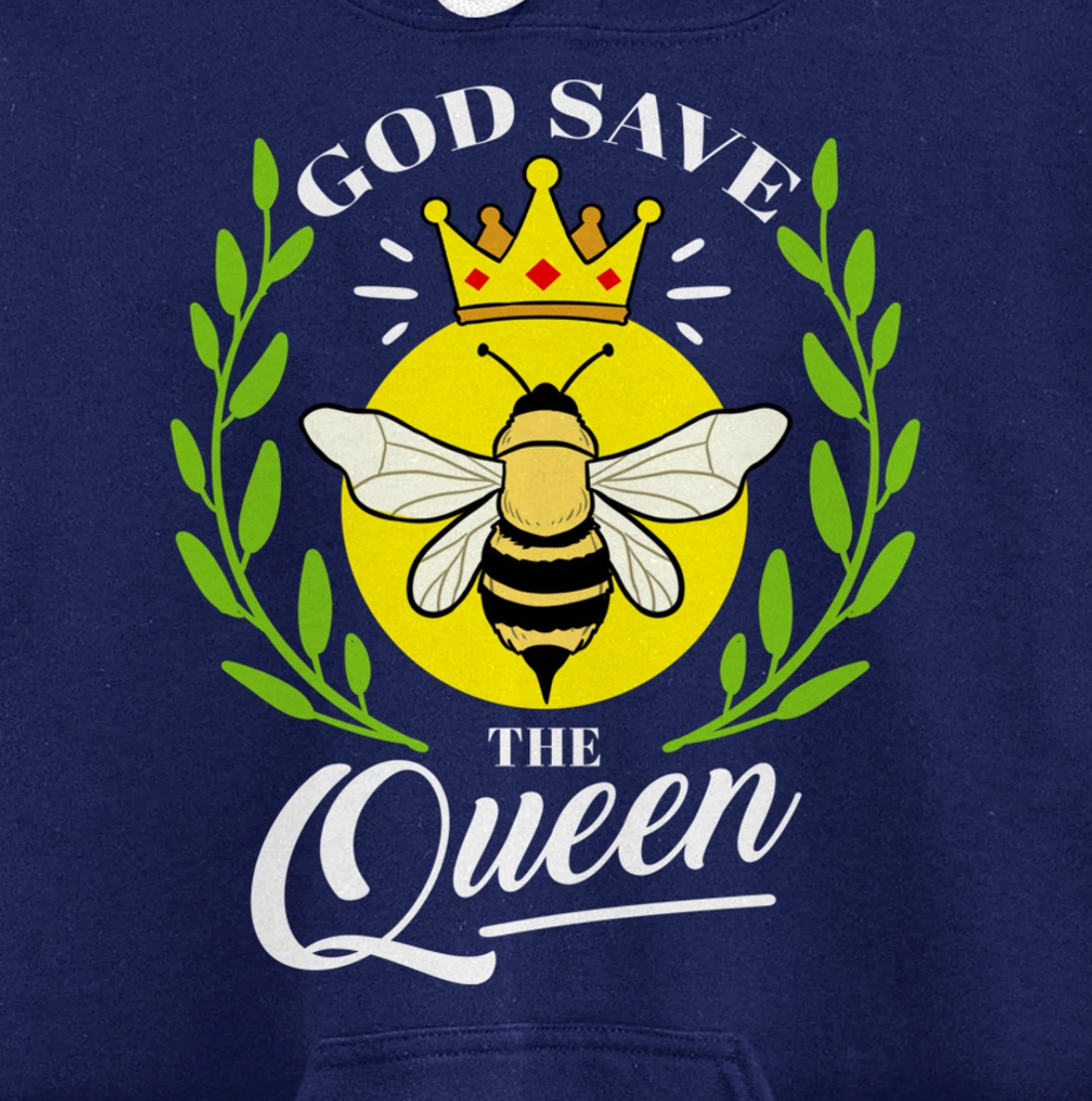 God Save The Queen Bee Beekeeper Gift Pullover Hoodie
