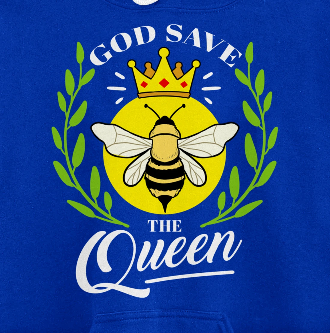 God Save The Queen Bee Beekeeper Gift Pullover Hoodie