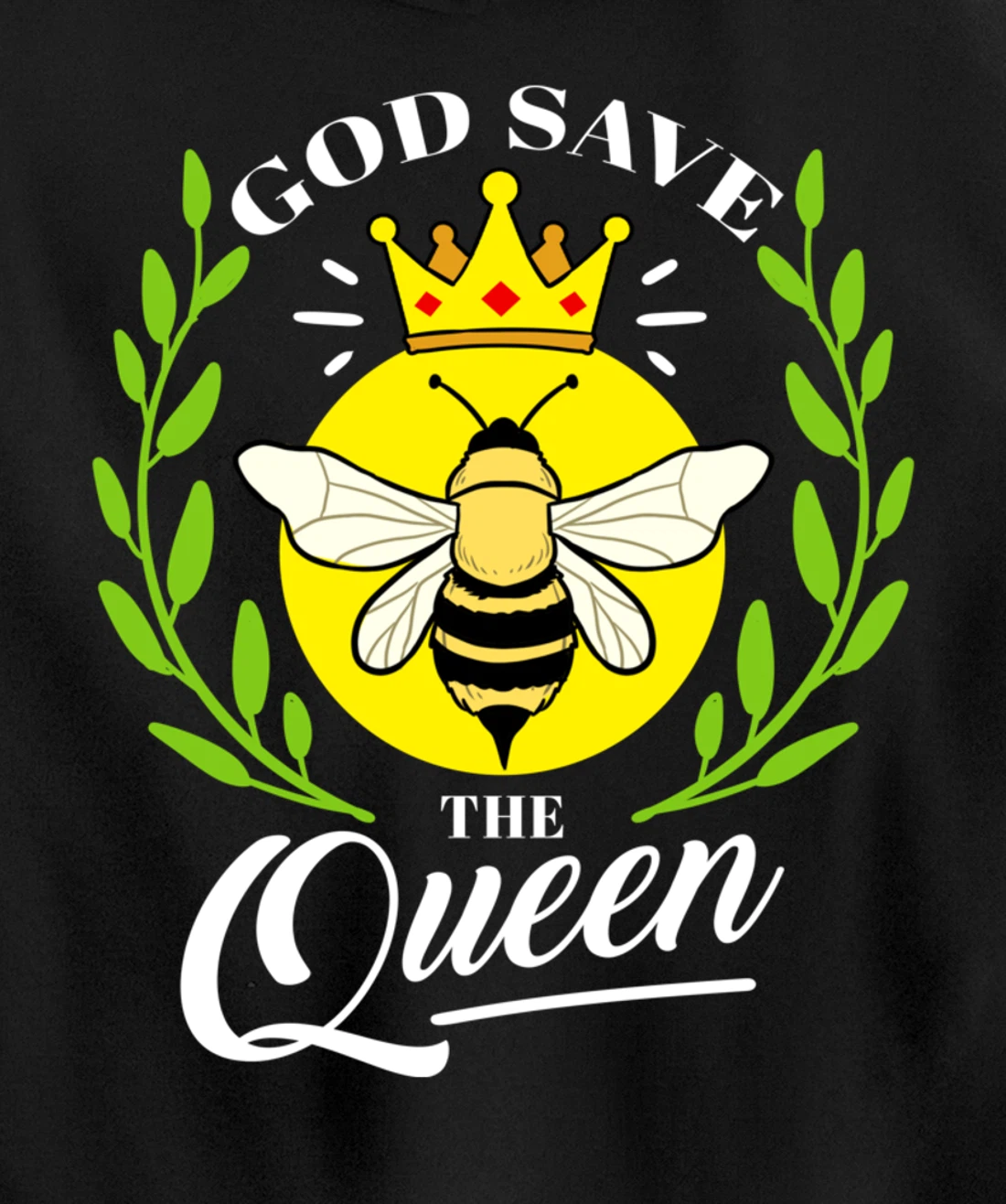 God Save The Queen Bee Beekeeper Gift Pullover Hoodie