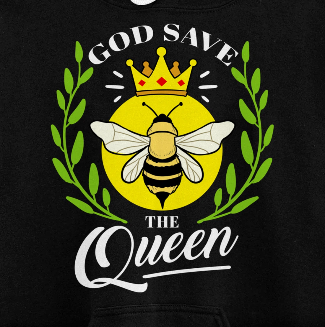 God Save The Queen Bee Beekeeper Gift Pullover Hoodie