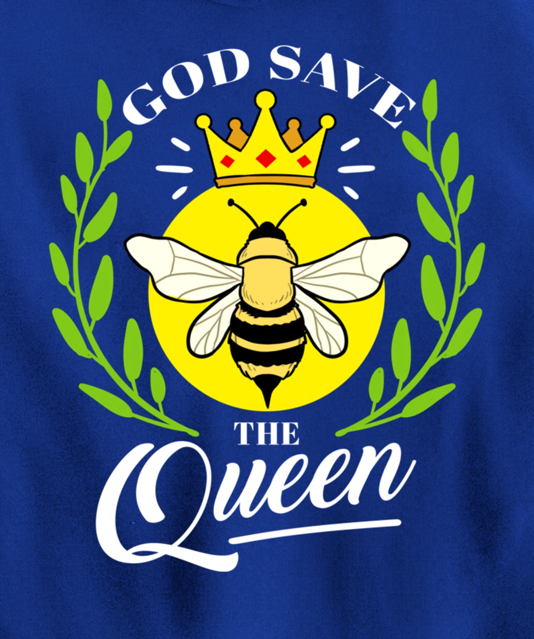 God Save The Queen Bee Beekeeper Gift Pullover Hoodie