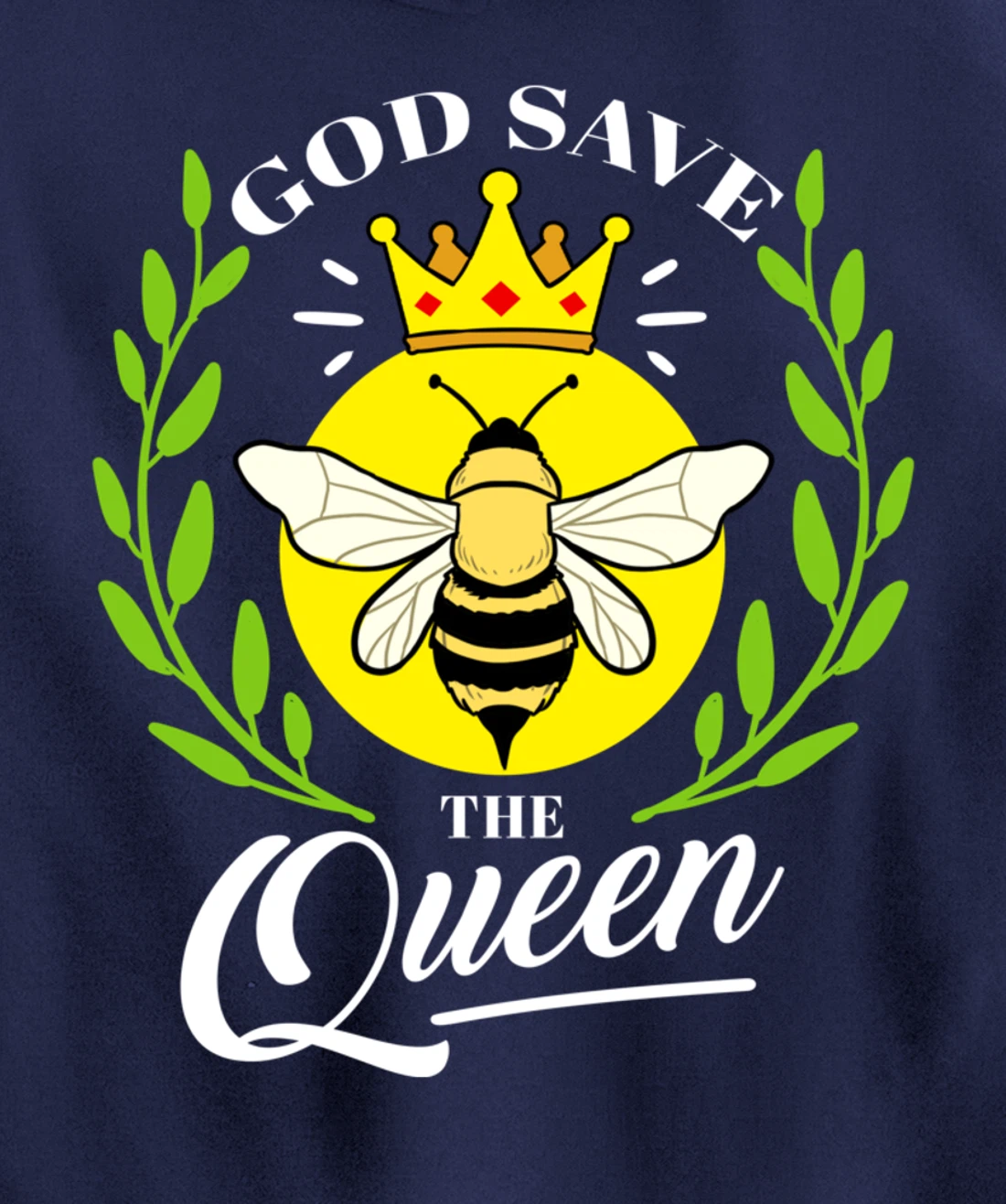 God Save The Queen Bee Beekeeper Gift Pullover Hoodie