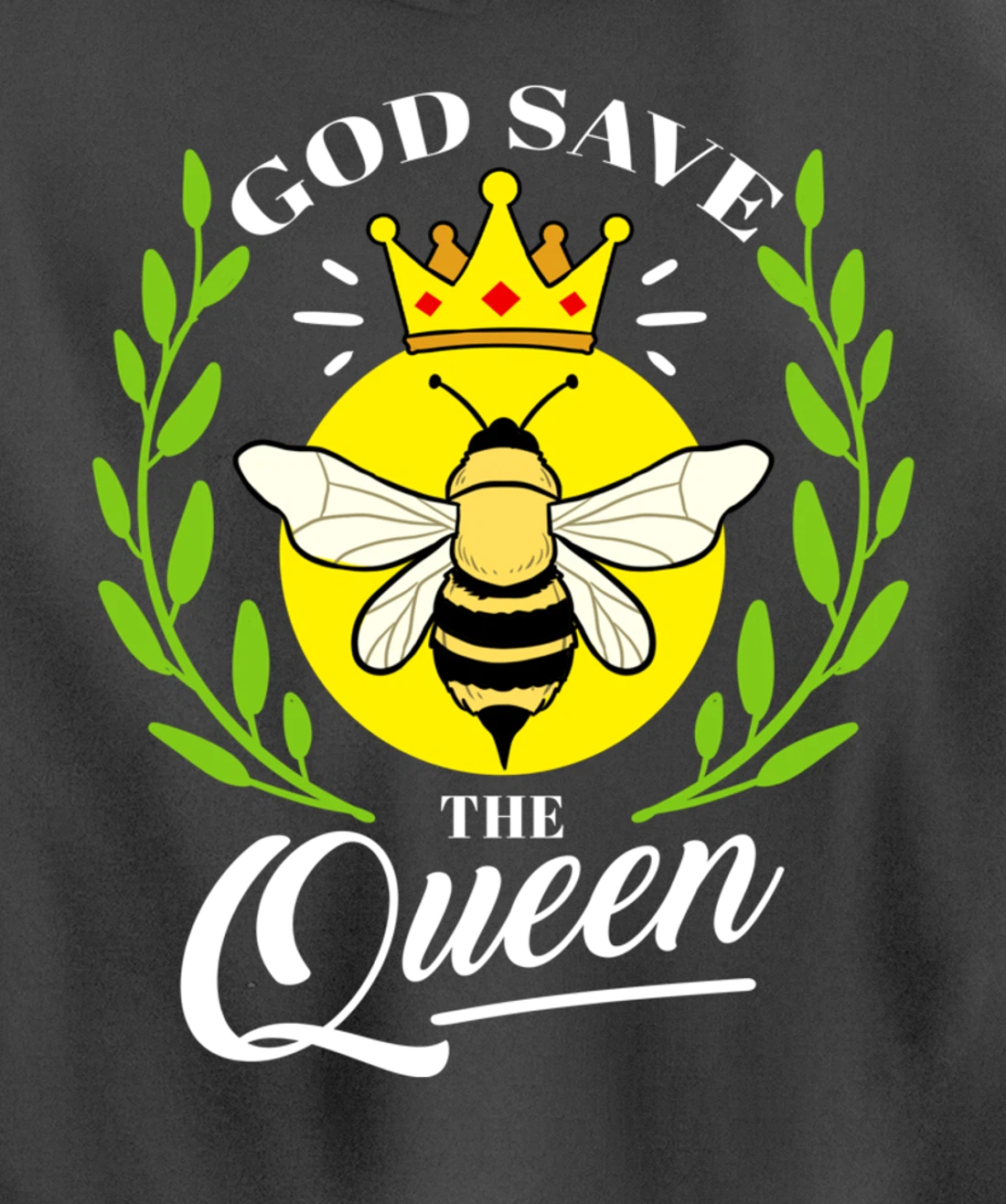 God Save The Queen Bee Beekeeper Gift Pullover Hoodie