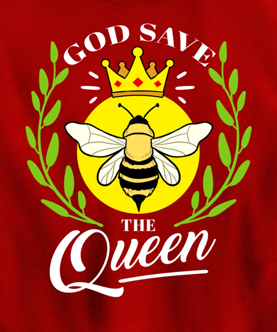 God Save The Queen Bee Beekeeper Gift Pullover Hoodie