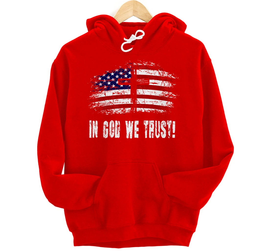 In God We Trust - American Christian Bible Verse Gift Pullover Hoodie