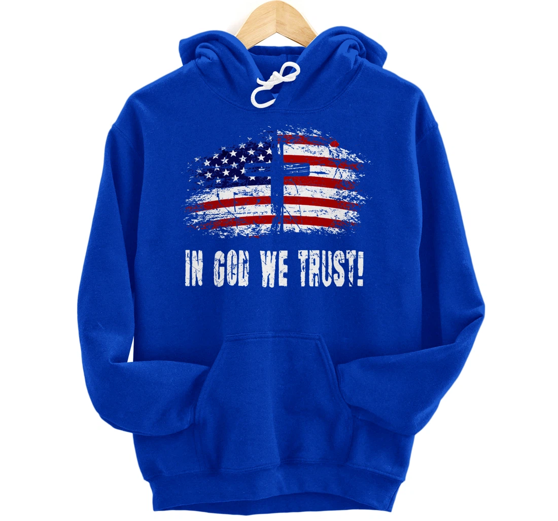 In God We Trust - American Christian Bible Verse Gift Pullover Hoodie