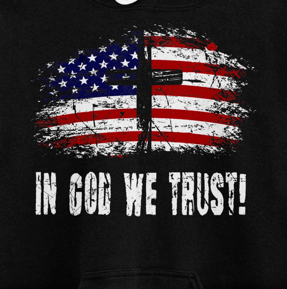 In God We Trust - American Christian Bible Verse Gift Pullover Hoodie