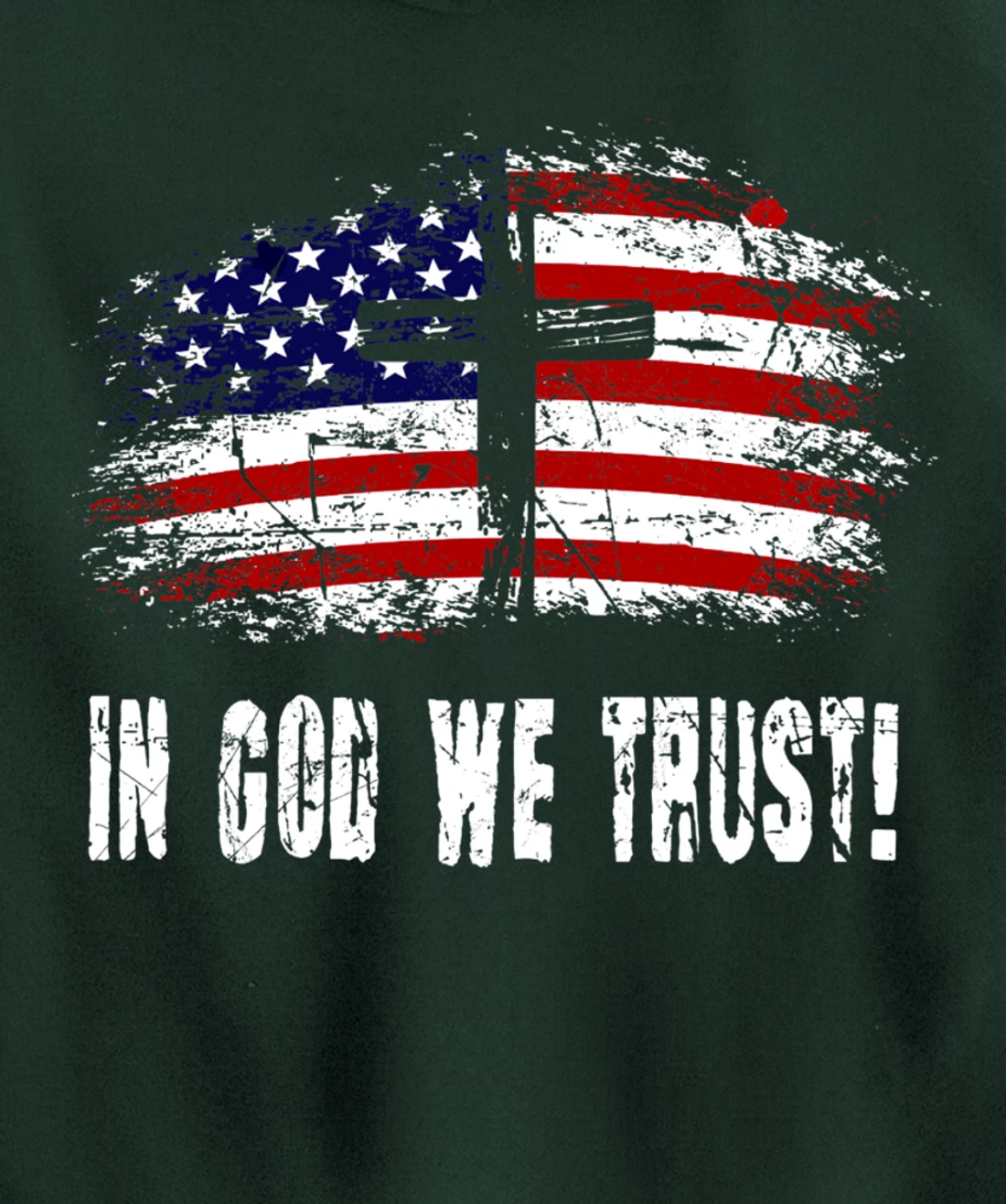 In God We Trust - American Christian Bible Verse Gift Pullover Hoodie