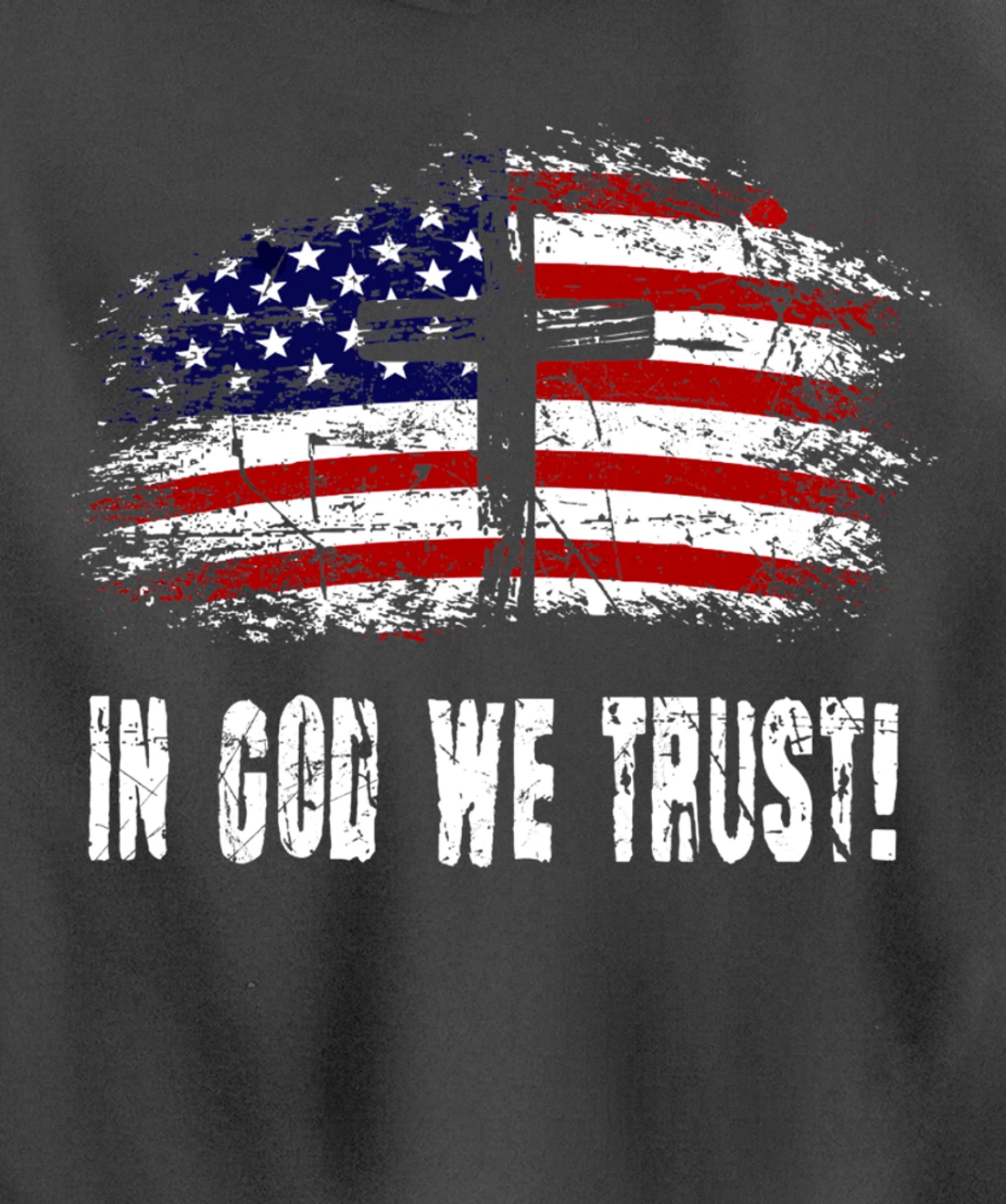 In God We Trust - American Christian Bible Verse Gift Pullover Hoodie