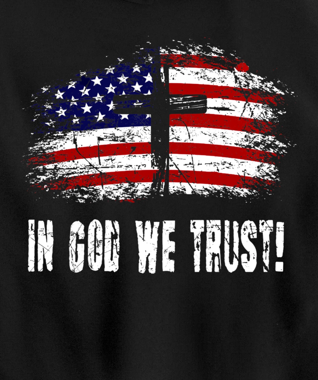 In God We Trust - American Christian Bible Verse Gift Pullover Hoodie