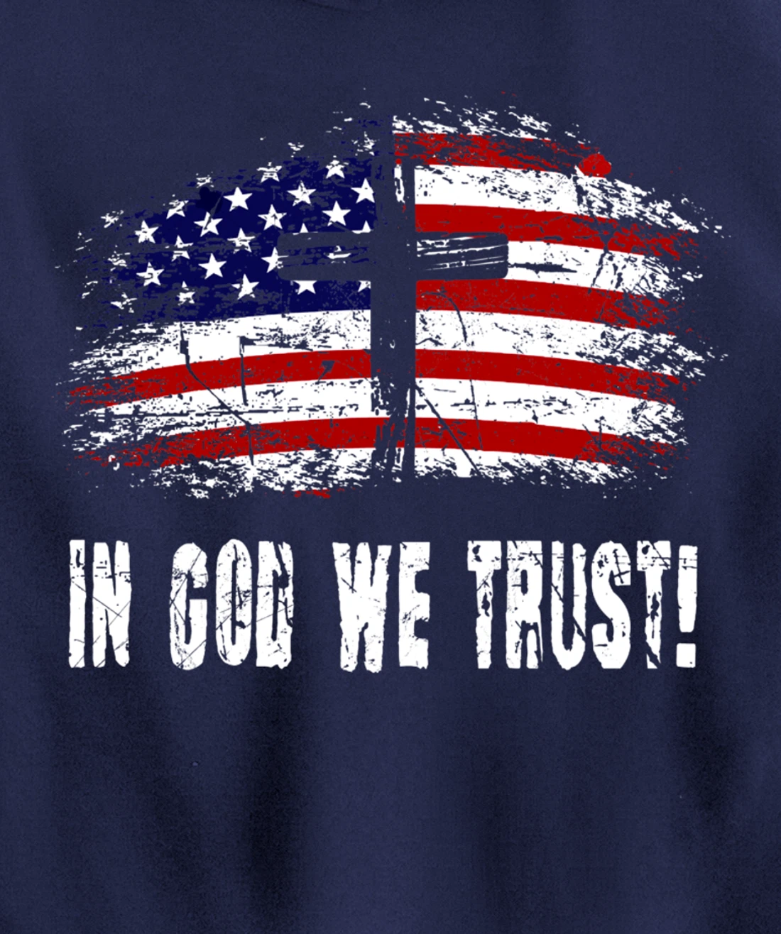 In God We Trust - American Christian Bible Verse Gift Pullover Hoodie